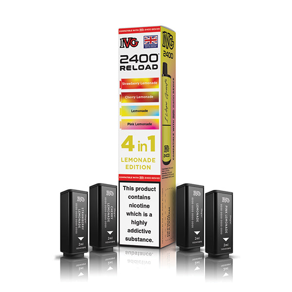 IVG 2400 Reload 4-in-1 Multi Flavour Edition Prefilled Vape Pods