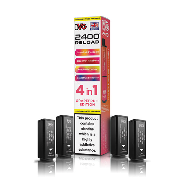 IVG 2400 Reload 4-in-1 Multi Flavour Edition Prefilled Vape Pods