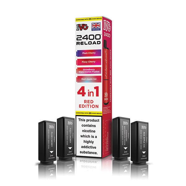 IVG 2400 Reload 4-in-1 Multi Flavour Edition Prefilled Vape Pods