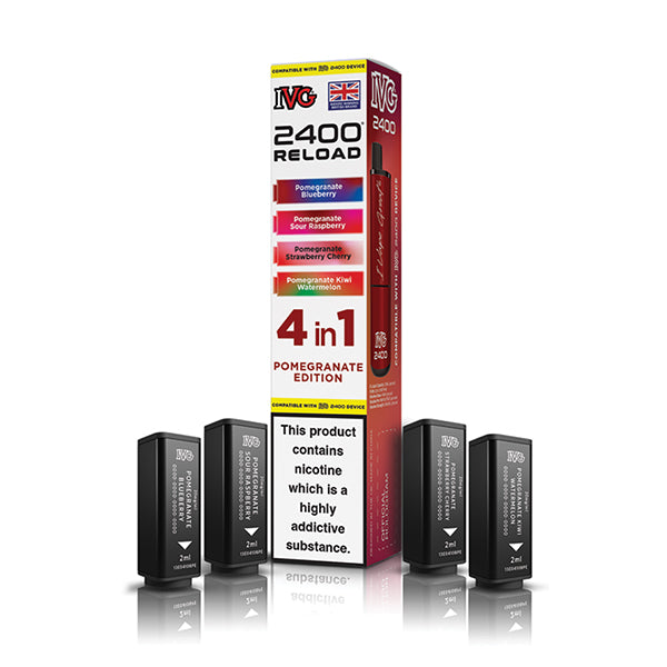 IVG 2400 Reload 4-in-1 Multi Flavour Edition Prefilled Vape Pods