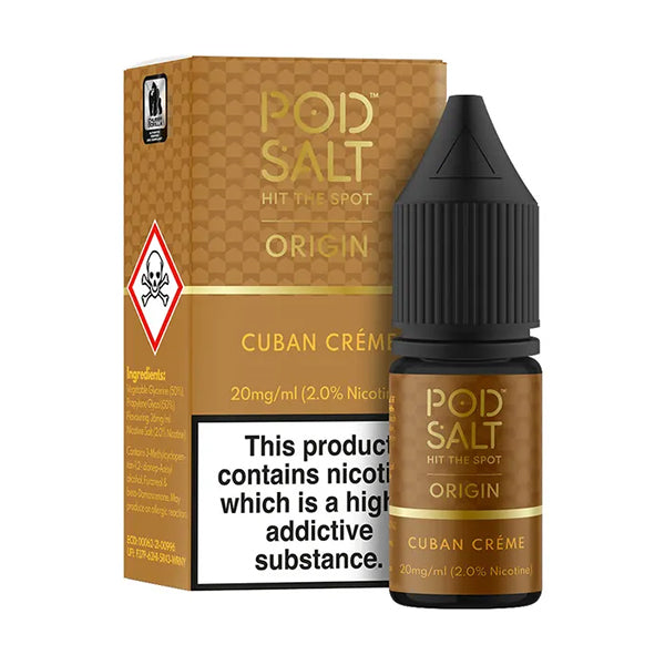 Pod Salt Origin Cuban Crème 10ml Nic Salt 11mg
