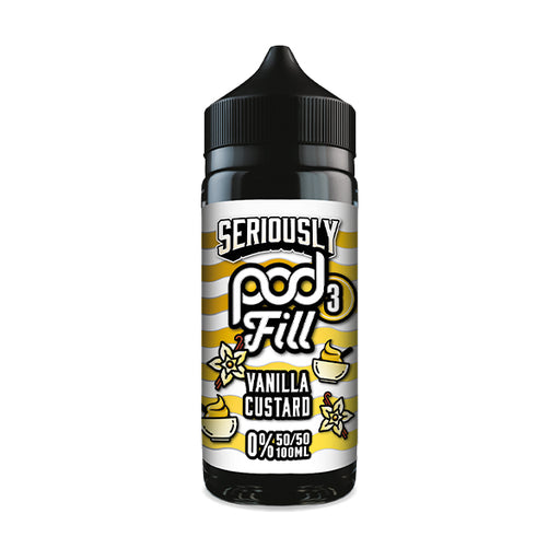 Seriously Pod Fill 3 Vanilla Custard 100ml Shortfill E-Liquid