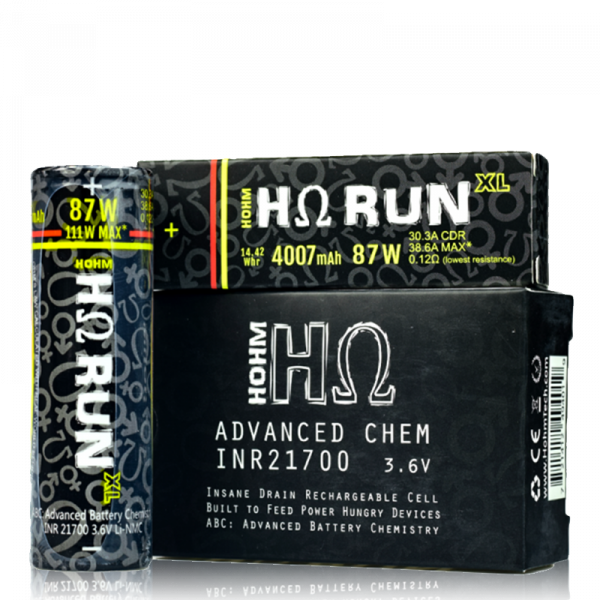 Hohm Run XL 21700 Battery By Hohm Tech