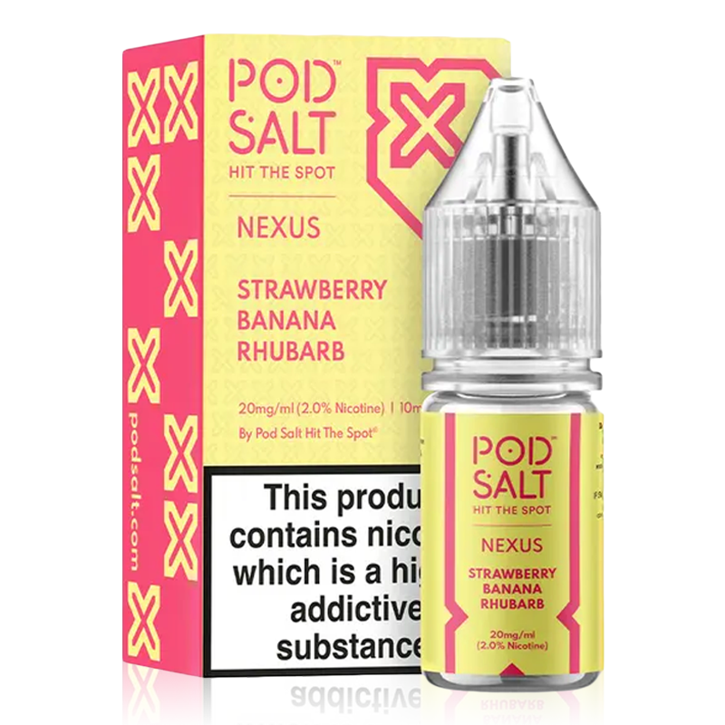 Strawberry Banana Rhubarb By Nexus Pod Salt 10ml