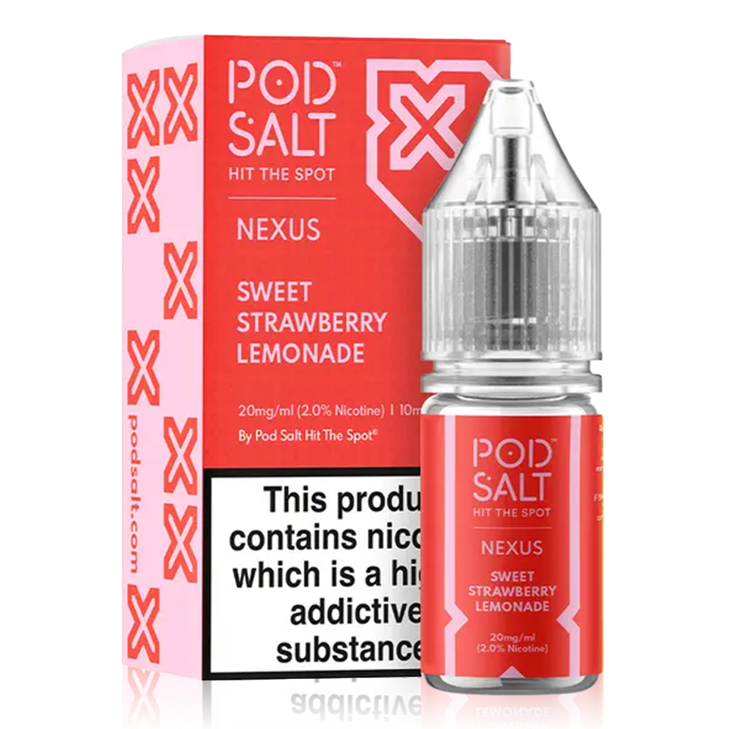 Sweet Strawberry Lemonade By Nexus Pod Salt 10ml