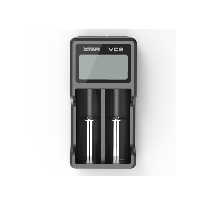 XTAR VC2 2-Bay LCD Battery Charger